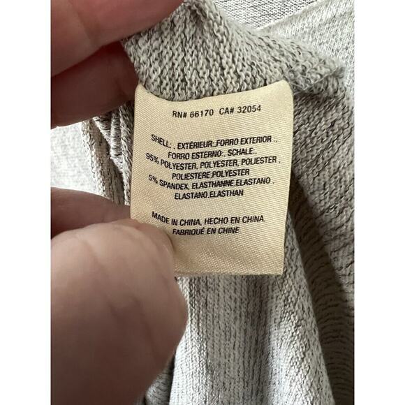 Moth Anthropologie Sweater Dress Medium Gray Midi Knit Lagenlook Asymmetric Hem - Picture 6 of 14